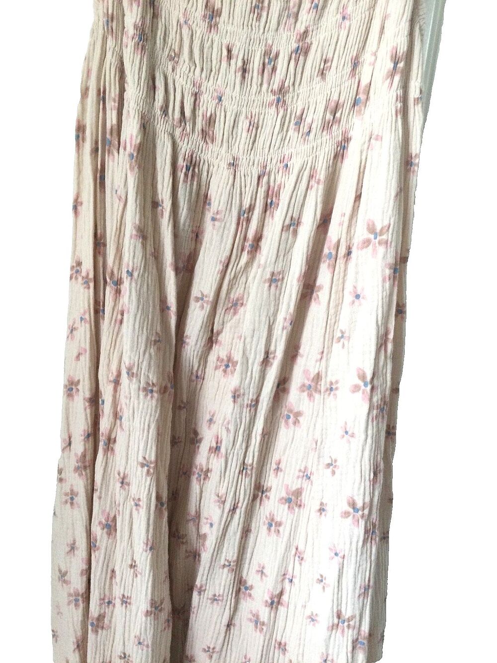Oli & Hali Size Large Pale Pink Gauze Midi Dress POCKETS Womens Boho Festival - Picture 5 of 11